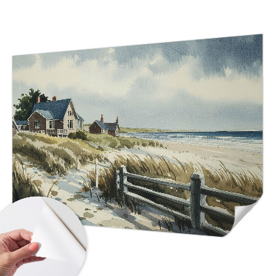 Självhäftande fotovägg med motiv av stranddyner