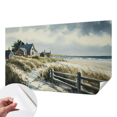 Självhäftande fotovägg med motiv av stranddyner