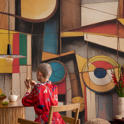 Självhäftande fototapet Geometriska mönster