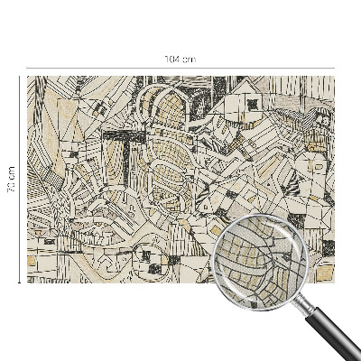 Självhäftande fotovägg Geometrisk abstraktion