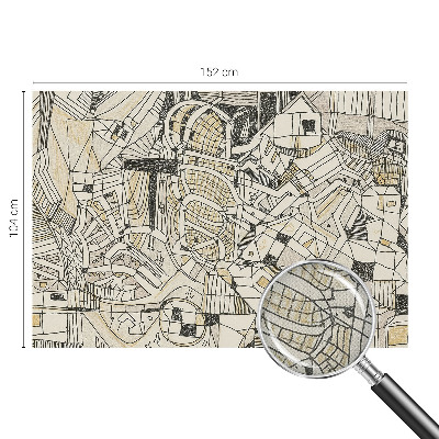 Självhäftande fotovägg Geometrisk abstraktion