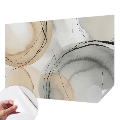 Fototapet för barn med en geometrisk, harmonisk design