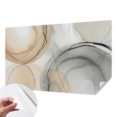 Fototapet för barn med en geometrisk, harmonisk design