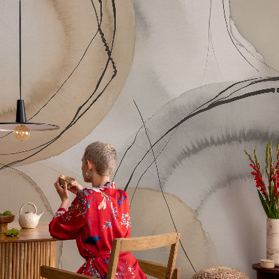 Fototapet för barn med en geometrisk, harmonisk design