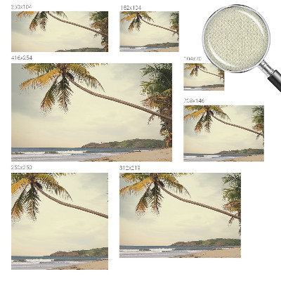 Peel and stick fototapet med motiv av ett tropiskt landskap