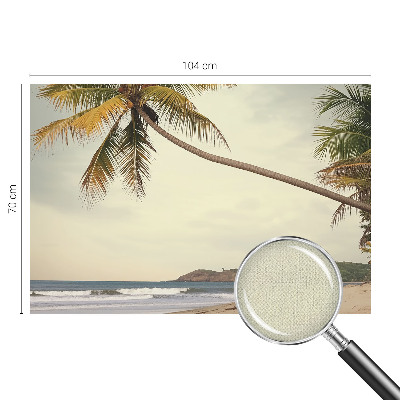 Peel and stick fototapet med motiv av ett tropiskt landskap