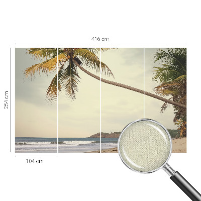 Peel and stick fototapet med motiv av ett tropiskt landskap
