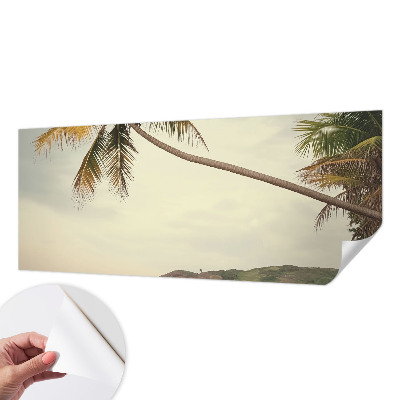 Peel and stick fototapet med motiv av ett tropiskt landskap