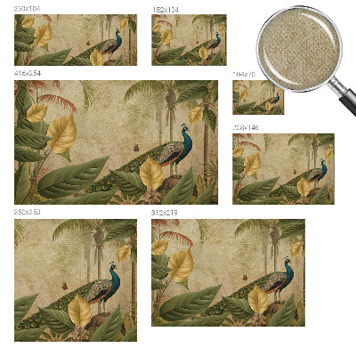 3D fototapet Exotisk fågel