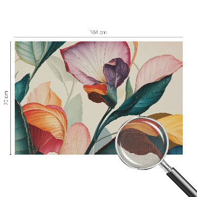 Fototapet för barn Färgglada blommor