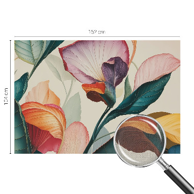 Fototapet för barn Färgglada blommor