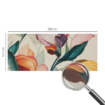 Fototapet för barn Färgglada blommor