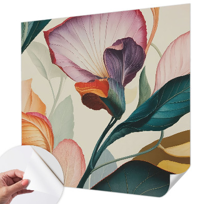 Fototapet för barn Färgglada blommor