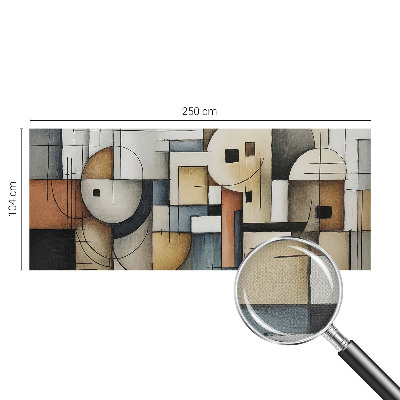 3D fototapet med ett geometriskt harmonimönster
