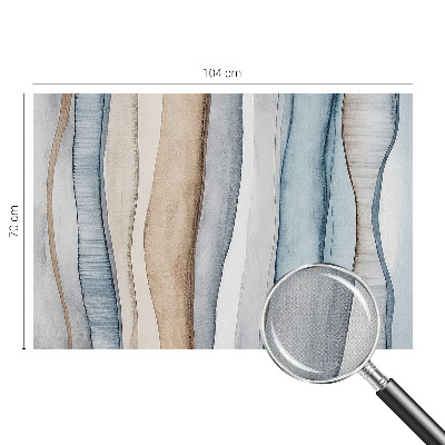 3D fototapet med abstrakta ränder