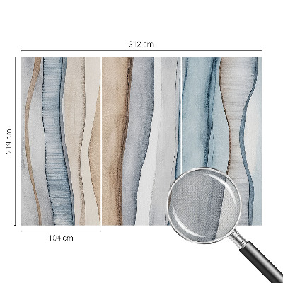 3D fototapet Abstrakta ränder