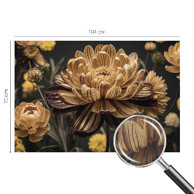 Fototapet barn i blommigt mönster för barnrum