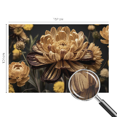 Fototapet barn i blommigt mönster för barnrum