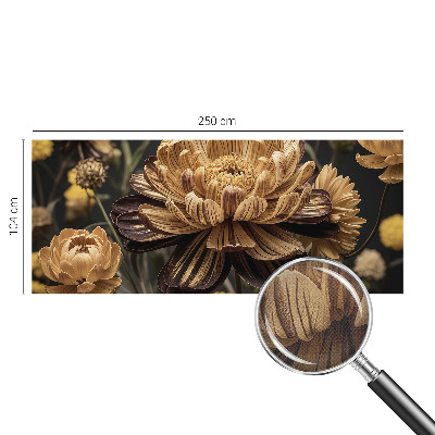 Fototapet barn i blommigt mönster för barnrum