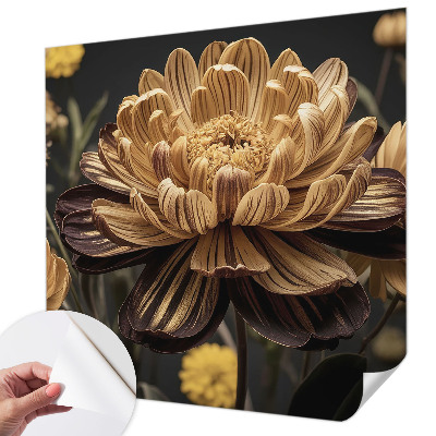 Fototapet barn i blommigt mönster för barnrum