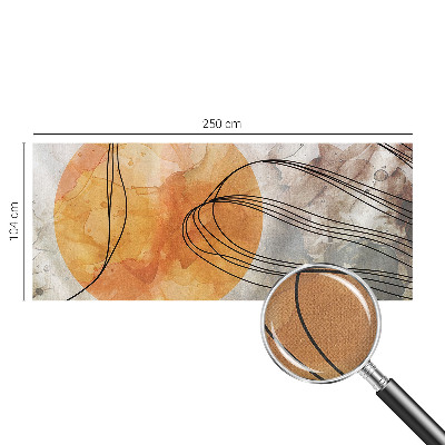 3D fototapet med en harmonisk abstrakt design