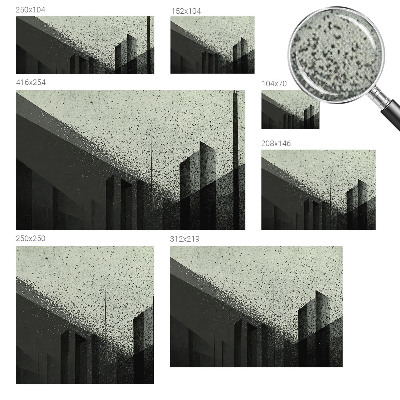 Självhäftande fotovägg Stadsgeometri