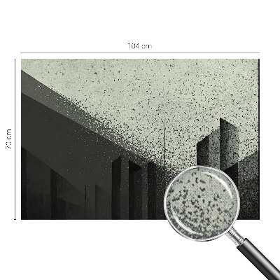 Självhäftande fotovägg Stadsgeometri