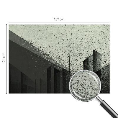 Självhäftande fotovägg Stadsgeometri