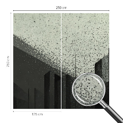 Självhäftande fotovägg Stadsgeometri