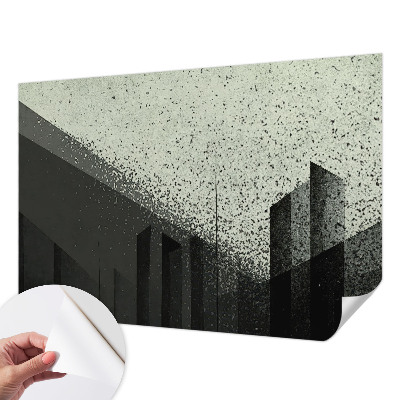 Självhäftande fotovägg Stadsgeometri