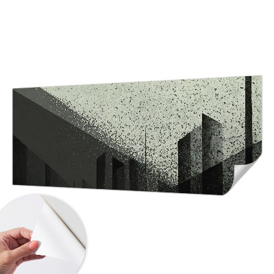 Självhäftande fotovägg Stadsgeometri