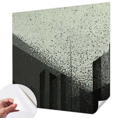 Självhäftande fotovägg Stadsgeometri