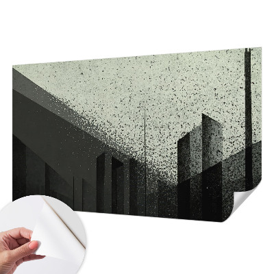 Självhäftande fotovägg Stadsgeometri