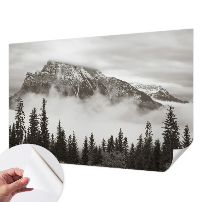 Peel and stick fototapet med motiv av bergslandskap