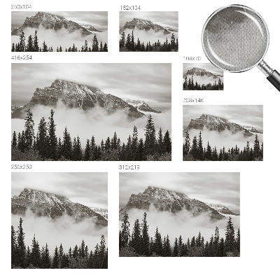 Peel and stick fototapet med motiv av bergslandskap