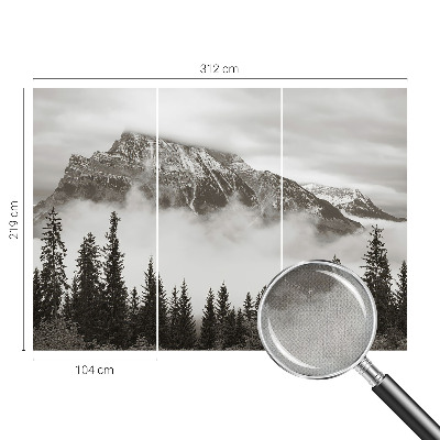 Peel and stick fototapet med motiv av bergslandskap