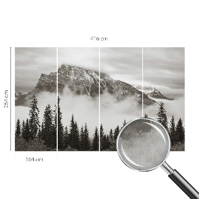Peel and stick fototapet med motiv av bergslandskap