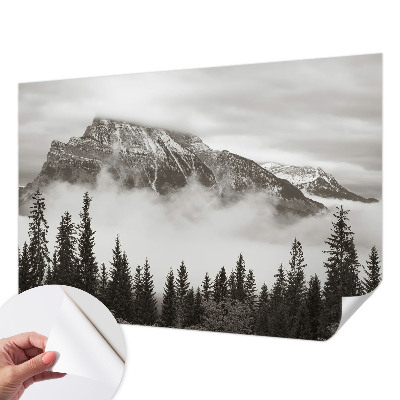 Peel and stick fototapet med motiv av bergslandskap
