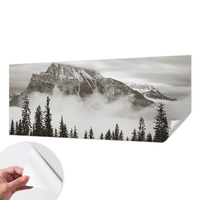 Peel and stick fototapet med motiv av bergslandskap