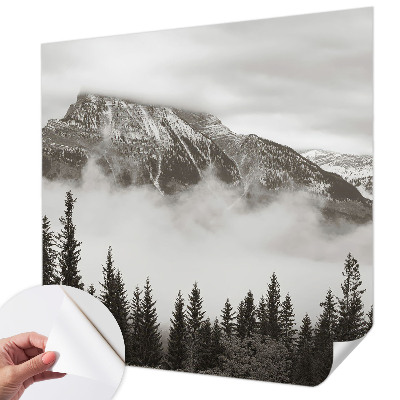 Peel and stick fototapet med motiv av bergslandskap