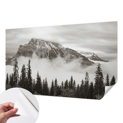 Peel and stick fototapet med motiv av bergslandskap