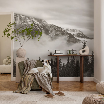 Peel and stick fototapet med motiv av bergslandskap