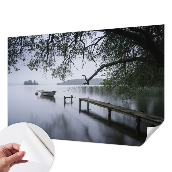 Fototapet barn med motiv av en lugn sjö