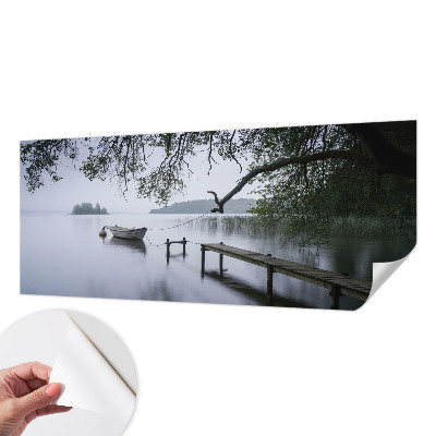 Fototapet barn med motiv av en lugn sjö