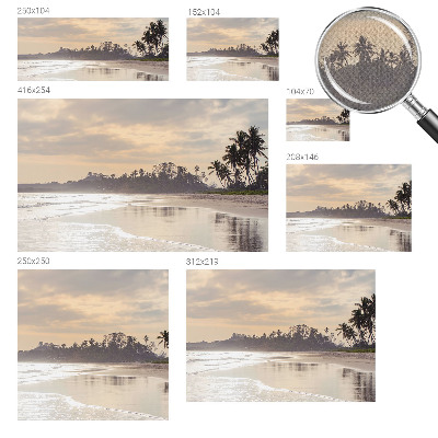 3D fototapet Strandmorgon