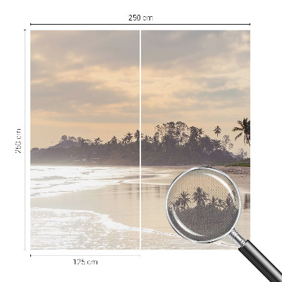 3D fototapet Strandmorgon