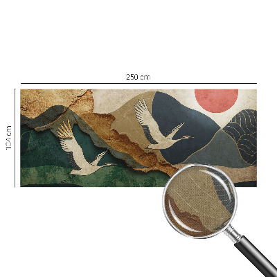 Fototapet barnrum Österns kranar