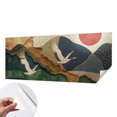 Fototapet barnrum Österns kranar