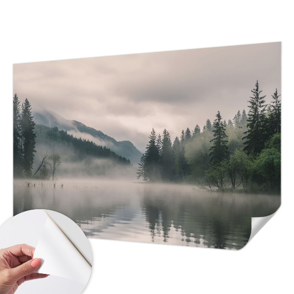 Fototapet för barn med en atmosfärisk sjö som motiv