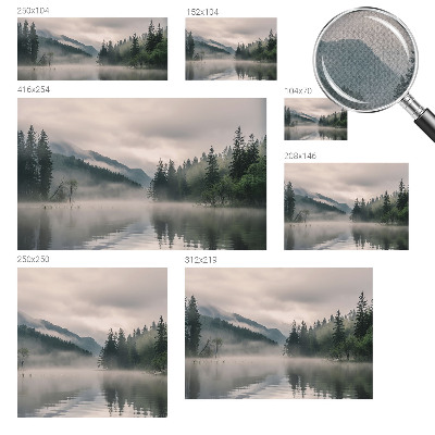 Fototapet för barn med en atmosfärisk sjö som motiv